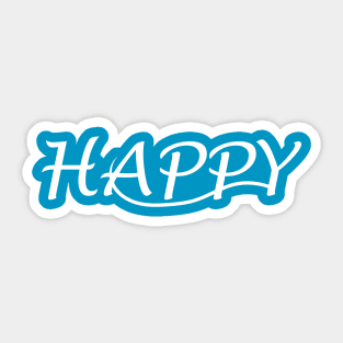 Happy Sticker